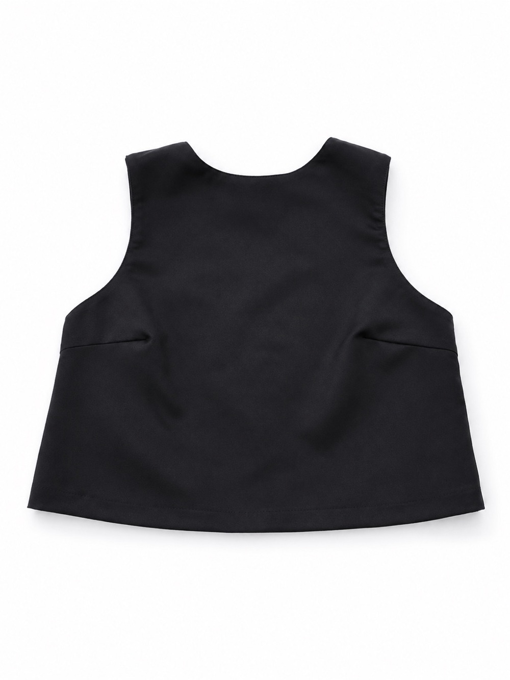 H&M Divided Black Open-back Top with a Structured Bow Detail Women’s Medium